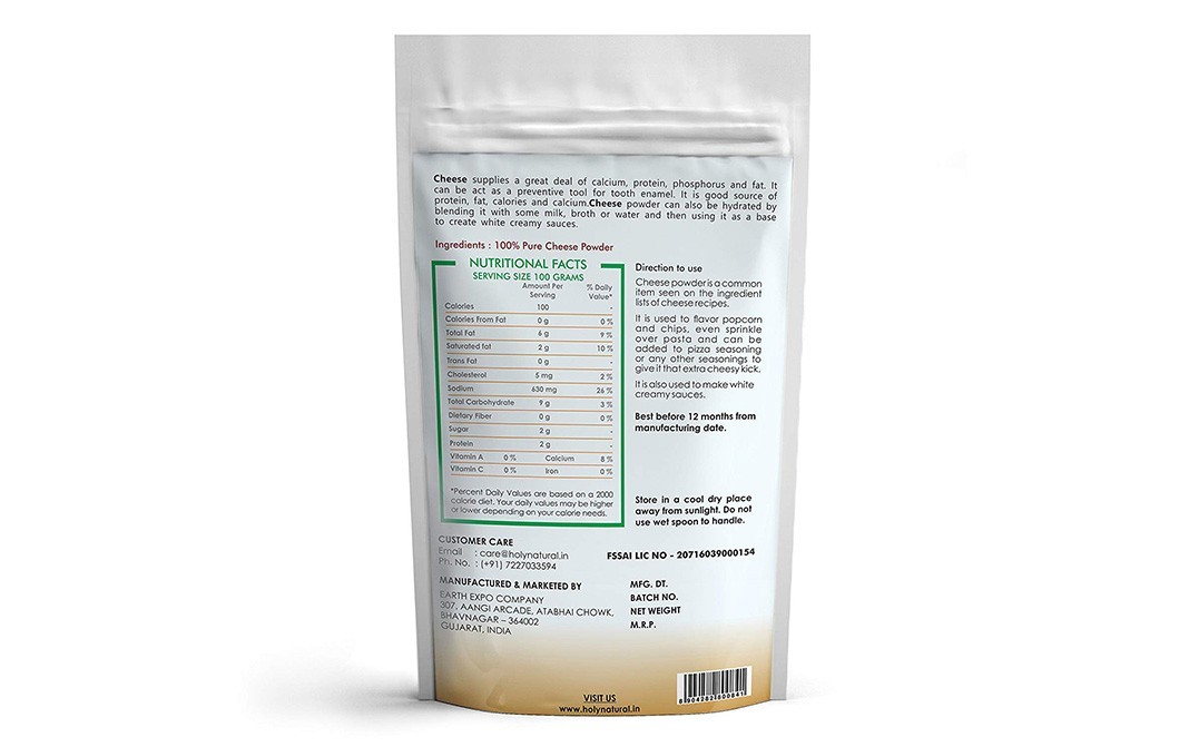 Holy Natural Cheese Powder    Pack  100 grams
